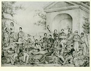Grnderbild der Landsmannschaft Teutonia Bonn von 1844