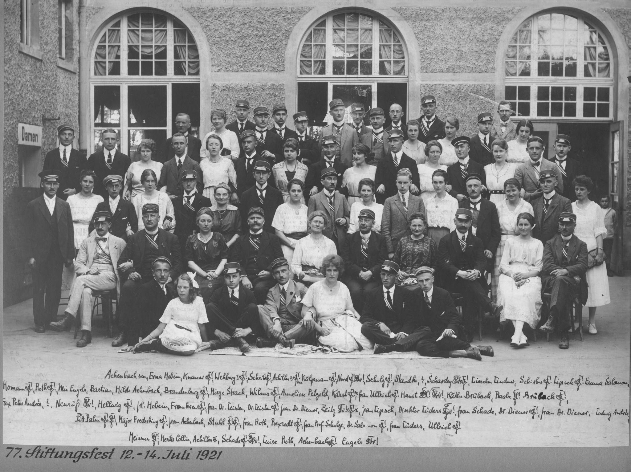 1921: 77. Stiftungsfest L! Tuisconia_Bonn