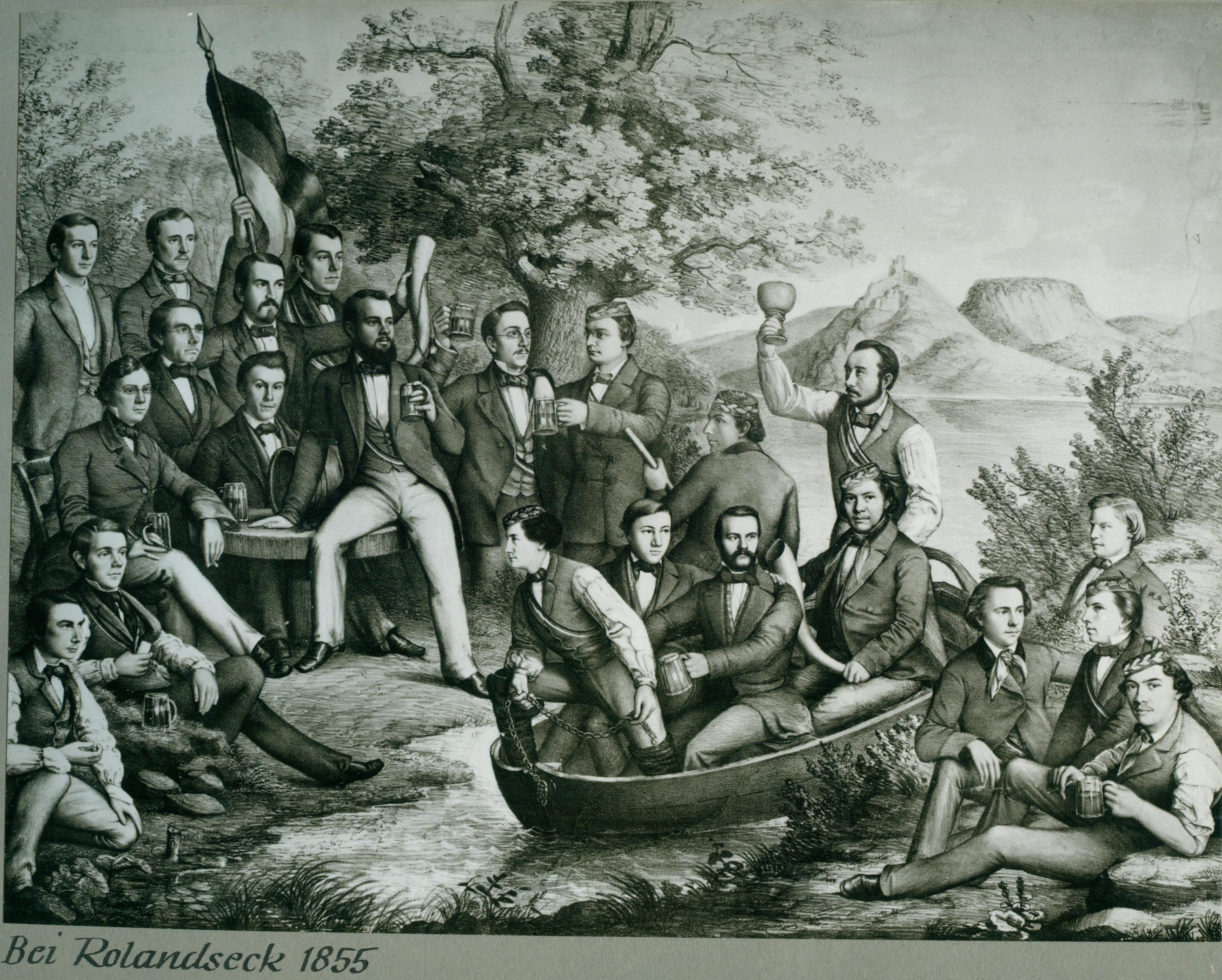 1855 am Rolandseck | Landsmannschaft Teutonia von 1844