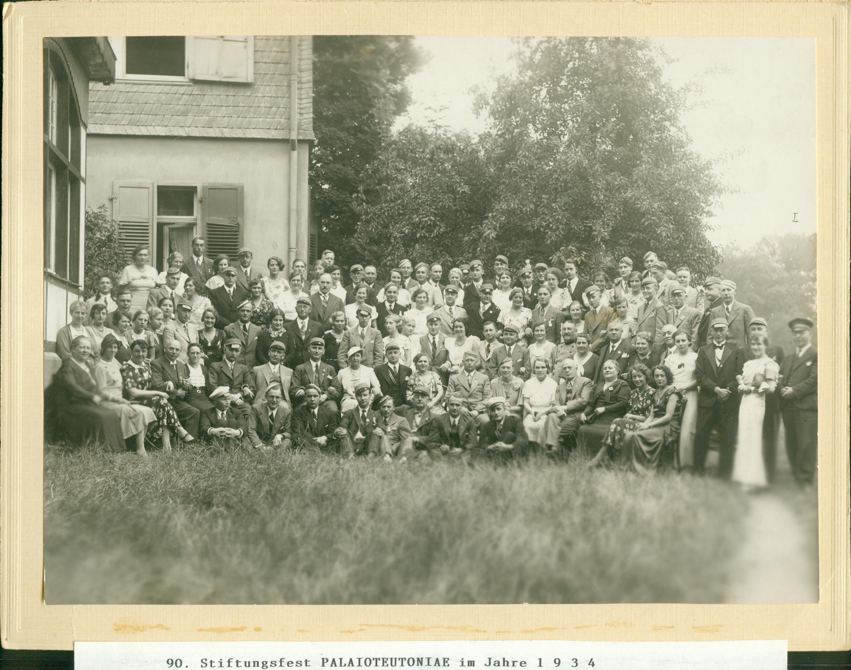 1934: 90.Stiftungsfest - Landsmannschaft PalaioTeutonia Bonn