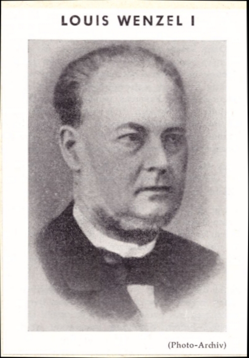 Louis Wenzel - Gründer der Landsmannschaft Teutonia Bonn von 1844