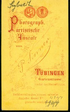 Tübinger Ghibellinen im Album von Erlenmeyer II Teutoniae Bonn