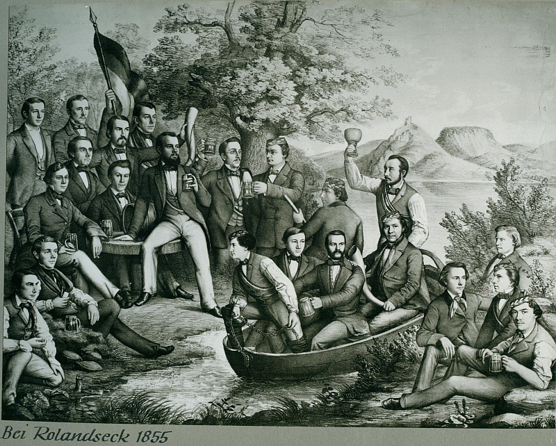 Bild der Landsmannschaft Teutonia Bonn von 1855