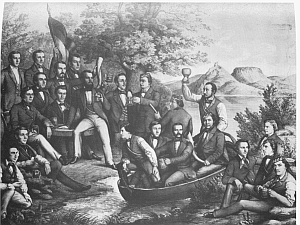 Bild der Landsmannschaft Teutonia Bonn von 1844